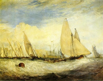  castle painting - East Cowes Castle the seat of J Nash Esq the Regatta beating to landscape Turner